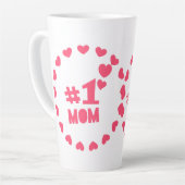 愛する母の幸せな母の日 カフェラテマグ (左アングル)