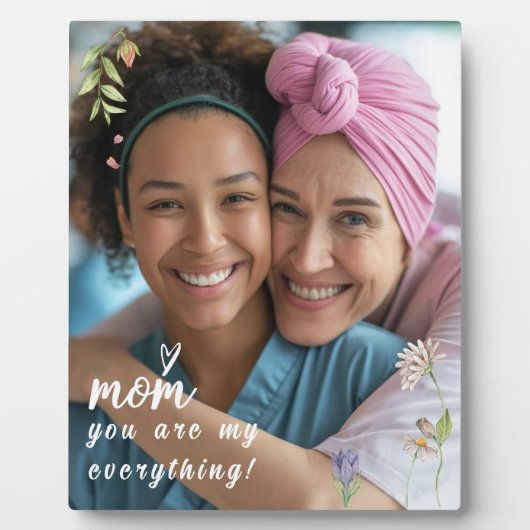 愛する母の日の写真 フォトプラーク (正面)