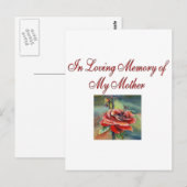 愛する母の記憶を胸に ポストカード (正面/裏面)