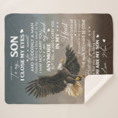 愛する母の贈り物から息子に合わせる シェルパブランケット (正面(横))