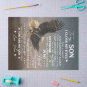 愛する母の贈り物から息子に合わせる 薄葉紙 (クラフト)