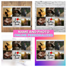 愛する母へのフォトコラージュ　モダンな母の日のポスター