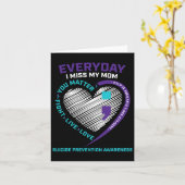 愛する母を偲んで 自殺予防啓発 カード (黄色い花)