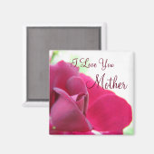 愛する母ソフトピンクのバラ母の日 マグネット (正面/裏面)