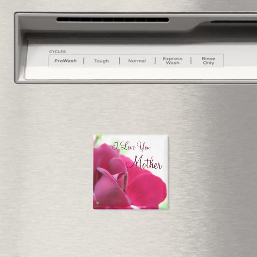 愛する母ソフトピンクのバラ母の日 マグネット (インサイチュ (食洗機))