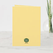 愛する母チキン眠るベビー母の日 カード (裏面)