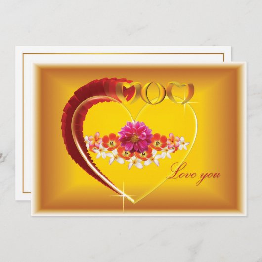 愛する母ハッピーマザーズデイカード (正面/裏面)