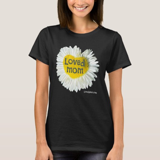 愛する母ハートデイジー母の日の花2 Tシャツ (正面)