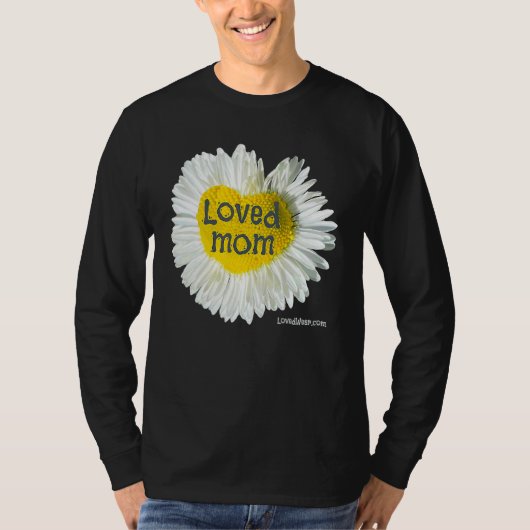 愛する母ハートデイジー母の日の花2 Tシャツ (正面)