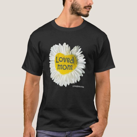 愛する母ハートデイジー母の日の花2 Tシャツ (正面)