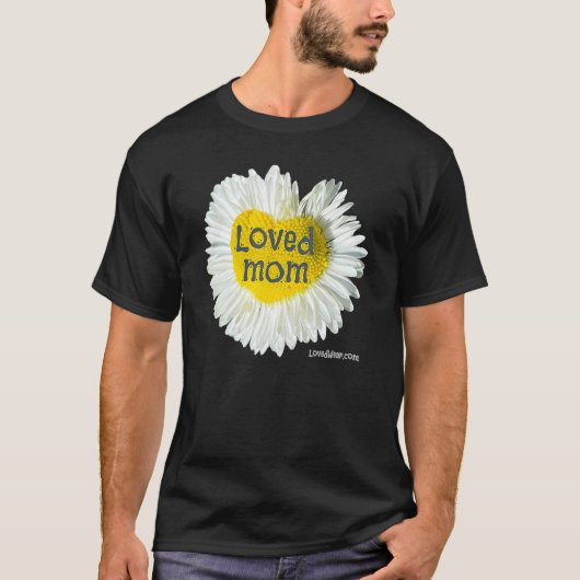 愛する母ハートデイジー母の日の花4 Tシャツ (正面)