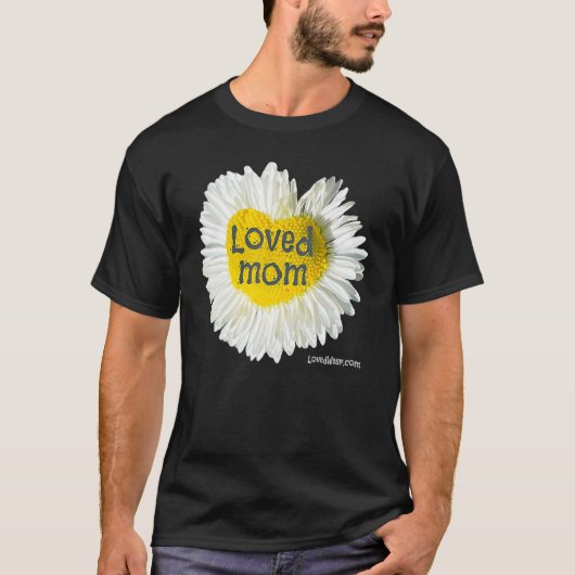 愛する母ハートデイジー母の日の花7 Tシャツ (正面)