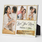 愛する母：私の女王、私のインスピレーション フォトプラーク (側面)