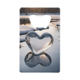 愛する氷の冷たいハート クレジットカード栓抜き