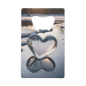 愛する氷の冷たいハート クレジットカード栓抜き (裏面)
