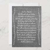 愛する永遠に犬の記念記念カード 案内状 (裏面)