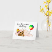 『愛する汝の曲線』 カード (黄色い花)