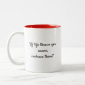 『愛する汝の曲線』 ツートーンマグカップ (左)