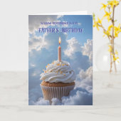 愛する父のための天の誕生日 カード (黄色い花)