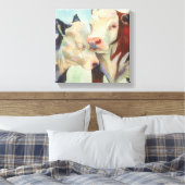 愛する牛 キャンバスプリント (インサイチュ (寝室))