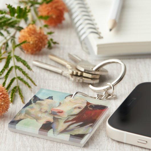 愛する牛 キーホルダー (正面右)