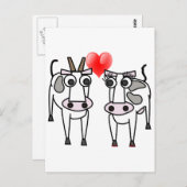 愛する牛 ポストカード (正面/裏面)