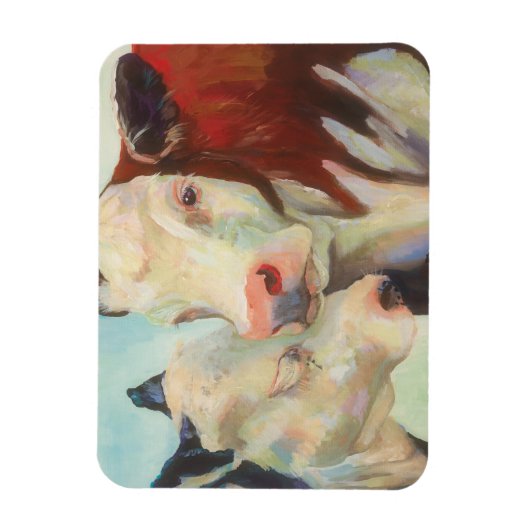 愛する牛 マグネット (縦)