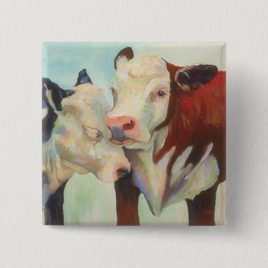 愛する牛 缶バッジ (正面)