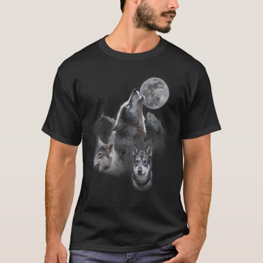 愛する狼の狼の月2 Tシャツ (正面)