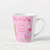 愛する猫からのラテカスタムバレンタイン カフェラテマグ (右)