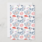 愛する猫たちとウェディング ブライダルシャワーのご案内 招待状 (裏面)