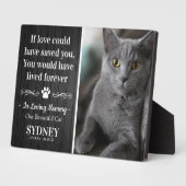愛する猫のメモリアルフォト ラスティックメモリアル フォトプラーク (側面)