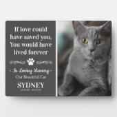 愛する猫の記憶　モダン memorial プレート フォトプラーク (正面)