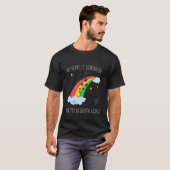 愛する猫や犬の旅立ち 虹の橋のテーマ Tシャツ (正面フル)