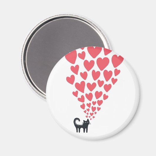 愛する猫 マグネット (正面/裏面)