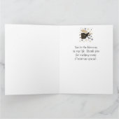 愛する男性に特別な天使のカードをクリスマスプレゼントに カード (内部)