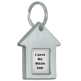 愛する白ラブ ペットネームタグ