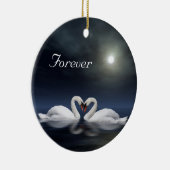 愛する白鳥 セラミックオーナメント (右)