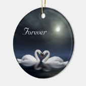 愛する白鳥 セラミックオーナメント (左)