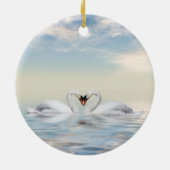 愛する白鳥 セラミックオーナメント (裏面)
