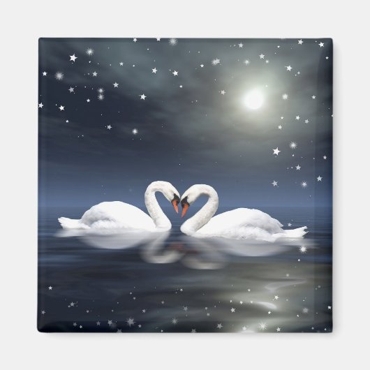 愛する白鳥 マグネット (正面)