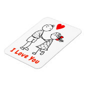 愛する磁石 – かわいいカップル マグネット (左側)