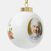 愛する祖母の記念写真 セラミックボールオーナメント (左)