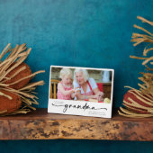 愛する祖母への美しい追悼 フォトプラーク (側面)
