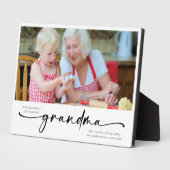 愛する祖母への美しい追悼 フォトプラーク (側面)