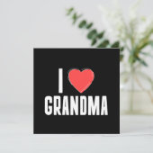 愛する祖母 タイポグラフィ 母の日 カード (スタンド正面)