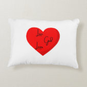 愛する神が飾り枕を愛する アクセントクッション (裏面)