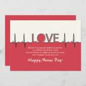 愛する私たちの看護スタッフナースデイカード シーズンカード (正面/裏面)