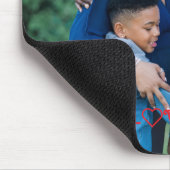 「愛する私たち」家族の写真それをパーソナライズ マウスパッド (コーナー)