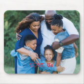 「愛する私たち」家族の写真それをパーソナライズ マウスパッド (正面)